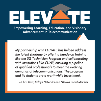 NYSWA - Elevate Testimonial. Empowering Learning, Education, and Visionary Advancement in Telecommunications.